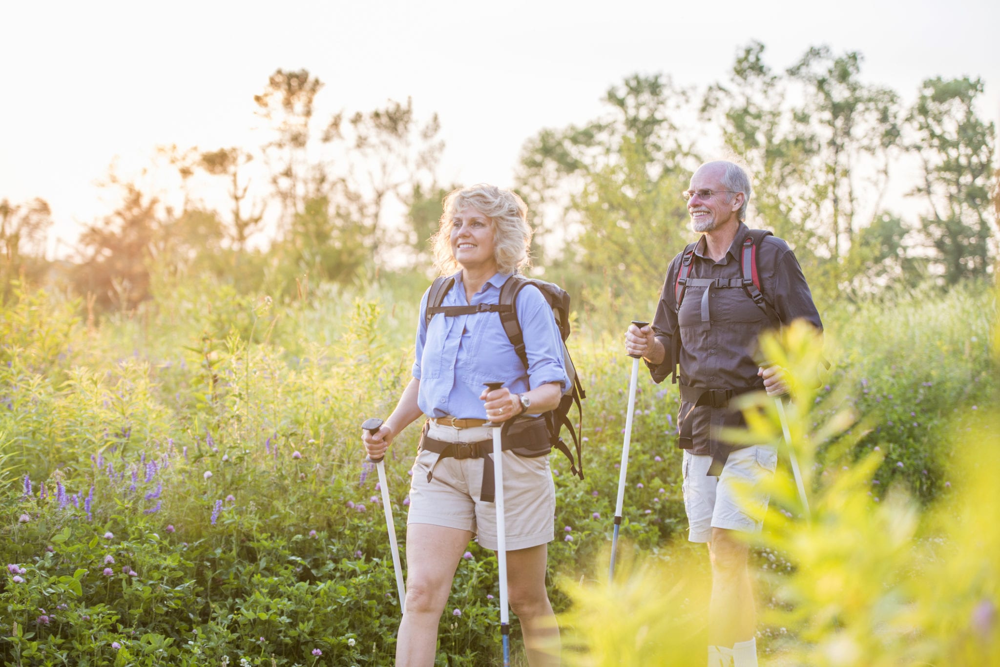 Senior hiking - Physicians Eye Clinic